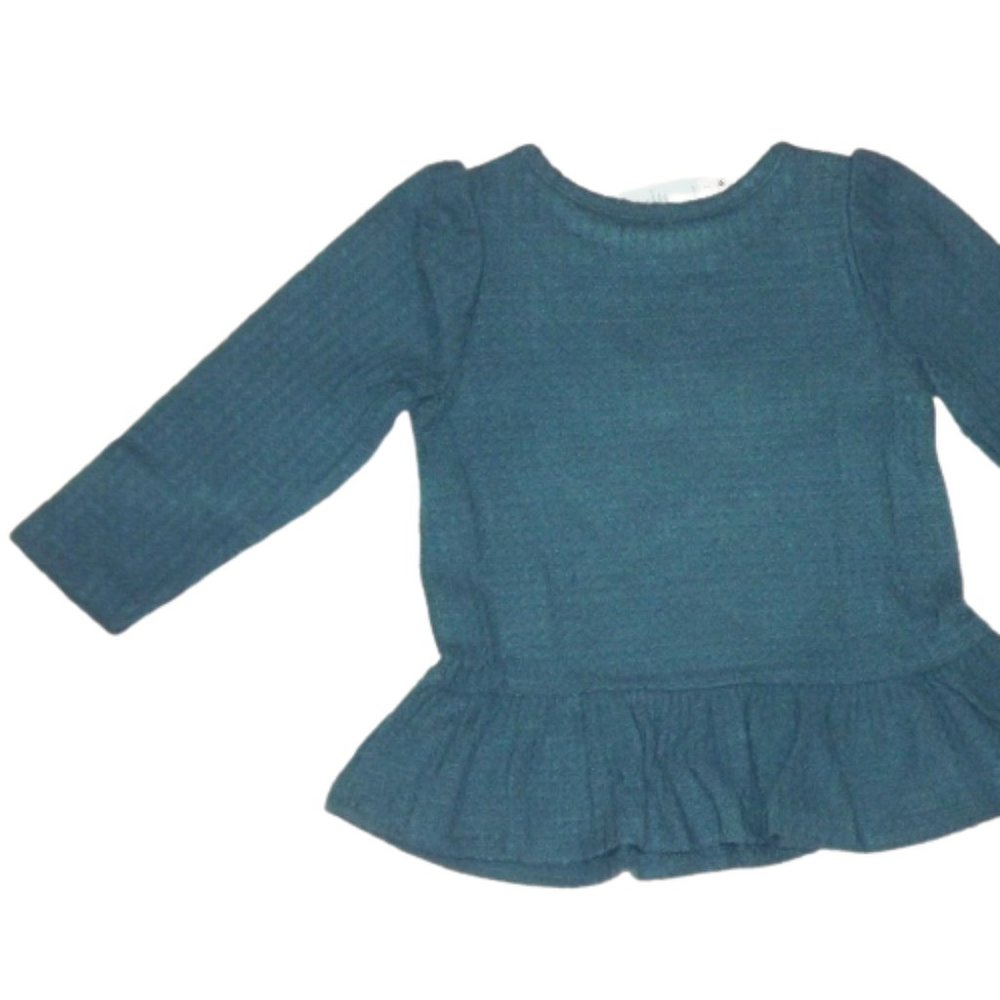 NWT Toddler Girls' Solid Cozy Waffle Long Sleeve T-Shirt - Cat & Jack [104/114] - Picture 2 of 5